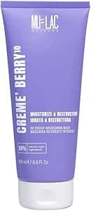 MULAC | CREME'BERRY10 - Maschera Capelli Nutriente Intensiva, Idrata e Ristruttura, per Capelli Aridi e Fragili, 250ml