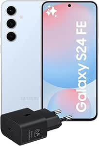 Samsung Galaxy S24 FE Smartphone AI, Caricatore Incluso, Display Dynamic AMOLED 2X 6.7'', Dual SIM, Fotocamera 50MP, 8GB RAM, 128GB, Batteria a lunga durata, IP68, Blue [Versione Italiana]