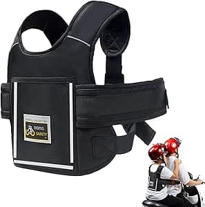 Cintura di sicurezza per moto per bambini, cintura per moto per bambini, cintura di sicurezza per moto per bambini regolabile, cintura di sicurezza per moto per bambini traspirante per bambini tra 2 e