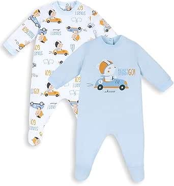 Chicco, Set Tutine Neonato e Neonata, Tutine con Pratico Piedino, in Morbido Cotone, Abbigliamento Bambino e Bambina 0-24 Mesi, Designed in Italy