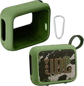 co2CREA Custodia in Silicone per JBL Go 4 Speaker Bluetooth Portatile (Altoparlante non incluso)(solo scatola,Case Only)