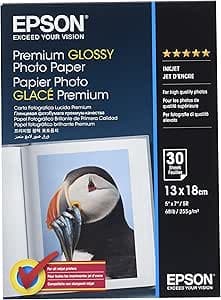 Epson Super Carta Fotografica Lucida, 30 fogli, 13 x 18 cm