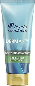 Head & Shoulders DERMAXPRO Balsamo lenitivo per cuoio capelluto e capelli, con aloe attiva, vitamina E e olio di avocado, 200 ml