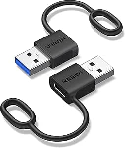 UGREEN Adattatore USB C USB A 3.1 10Gbps 2 Pezzi Convertitore Maschio a Type C Femmina Portatile Compatibile con iPhone 16 15 Pro Galaxy S25 S24 CarPlay iPad PC Laptop MacBook
