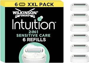 Wilkinson Sword Intuition, Rasoio Donna, Confezione da 6 testine