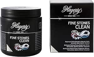 Hagerty Fine Stones Clean i Bagno ad Immersione per Gioielli i Pulizia Efficace per Gioielli Pietre Delicate e Gemme con Smeraldi Perle Opali Coralli Turchesi i comContenitore per l'immersione